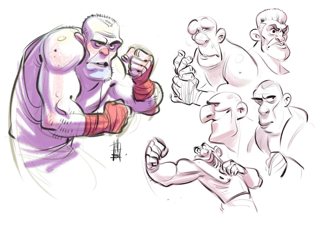 Boxers - character sketches