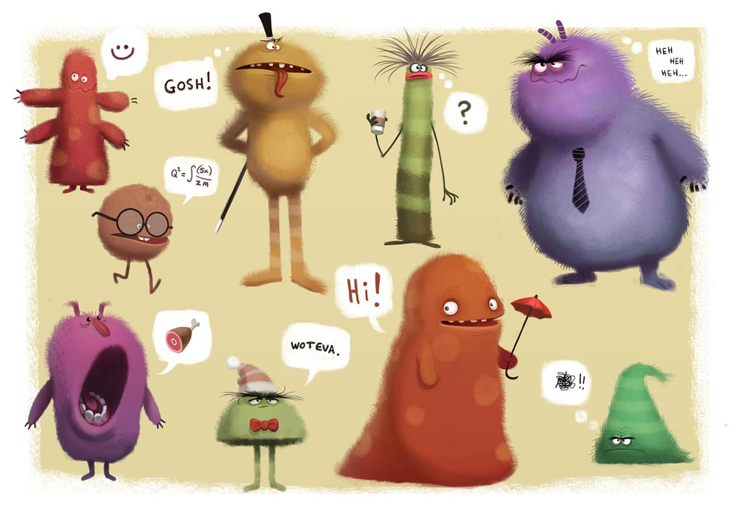 Monsters! - character design